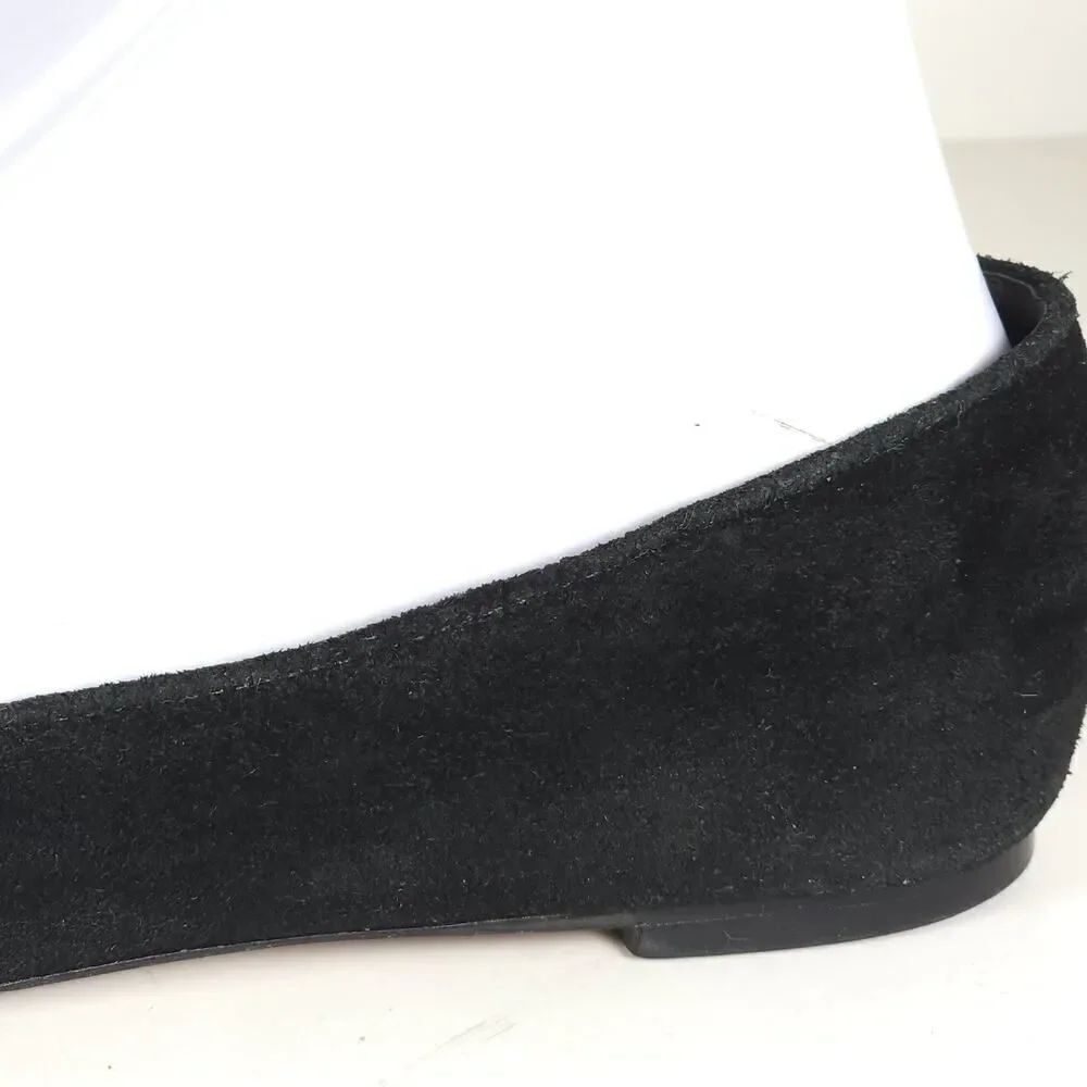 Loeffler Randall Women's Mo US 7,5B Black Suede Studded Slip On Flats Shoes - Picture 14 of 16